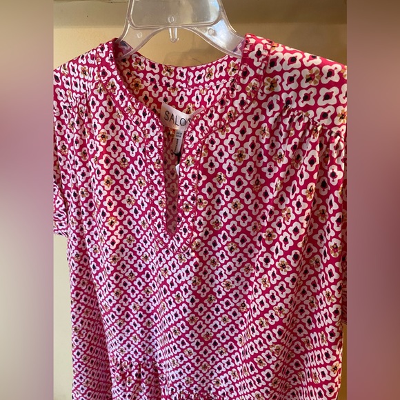 Sale/ NWT Saloni Ashley print dress Sz 8 - Picture 2 of 4